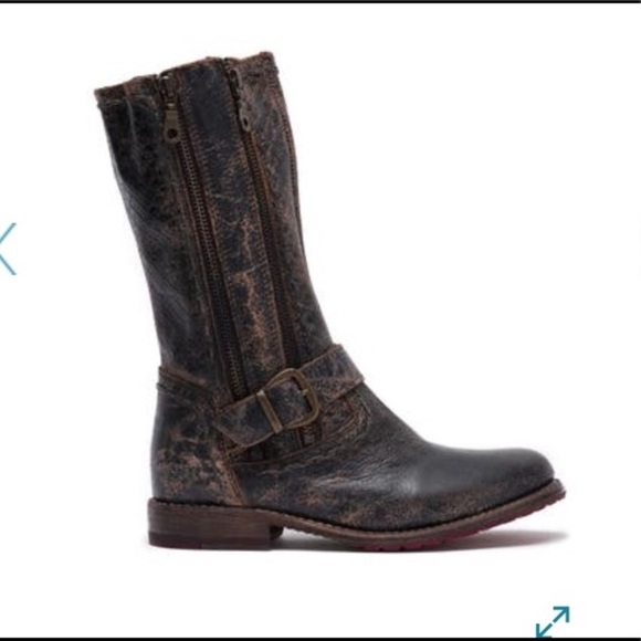 Bed Stu Hustle Zip & Buckle Black Lux Boot 6.5 NWT - Picture 1 of 15